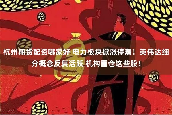 杭州期货配资哪家好 电力板块掀涨停潮！英伟达细分概念反复活跃 机构重仓这些股！