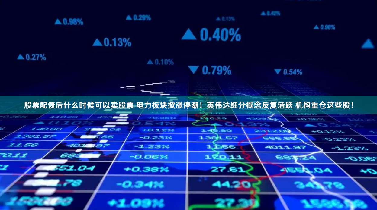 股票配债后什么时候可以卖股票 电力板块掀涨停潮！英伟达细分概念反复活跃 机构重仓这些股！
